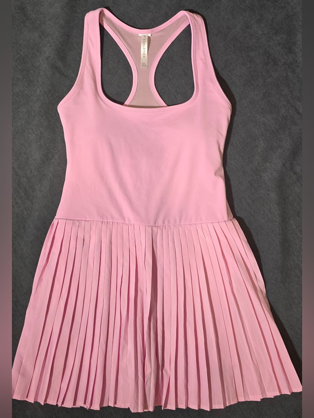 FABLETICS Hot Shot Pleated Dress Classic Mini Pink Marshmallow